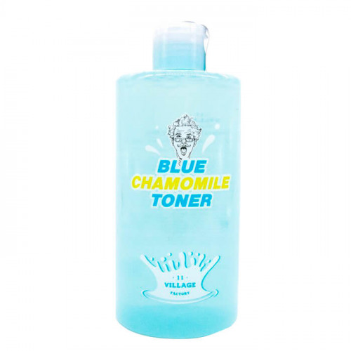 Успокаивающий тонер Village 11 Factory Blue Chamomile Toner с экстрактом голубой ромашки, 400 мл
