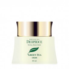 Крем для лица Deoproce Green Tea Total Solution Cream на основе зеленого чая, 60 мл