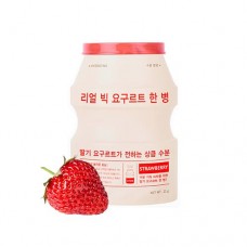 Тканевая маска для лица A'Pieu Real Big Yogurt One Bottle Strawberry, 21 мл