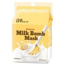 Маска для лица тканевая G9SKIN Milk Bomb Mask Banana, 21 мл