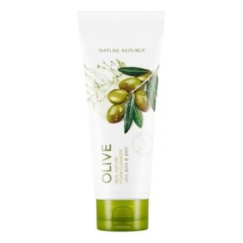 Пенка для умывания Nature Republic Real Nature Olive Foam Cleanser с экстрактом оливы, 150 мл