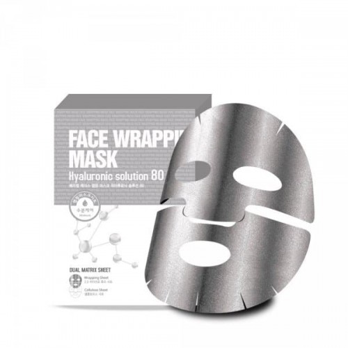 Гелевая маска для лица Berrisom Face Wrapping Mask Hyaluronic Solution 80, 27 гр.