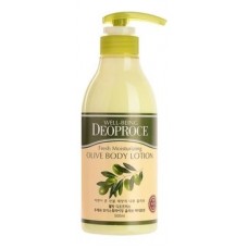 Лосьон для тела Deoproce Well-being Fresh Moisturizing Olive Body Lotion с экстрактом оливы, 500 мл