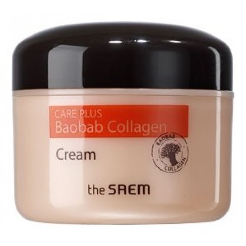 Коллагеновый крем для лица The Saem Care Plus Baobab Collagen Cream с экстрактом баобаба, 100 мл