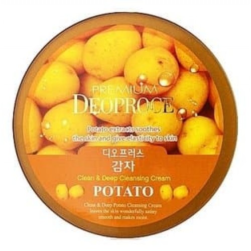 Крем для лица очищающий Premium Deoproce Clean & Deep Potato Cleansing Cream с экстрактом картофеля, 300 гр.