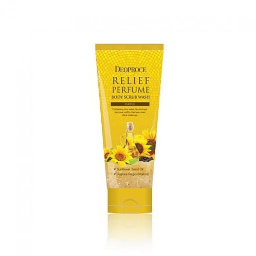 Скраб для тела Deoproce Relief Perfume Body Scrubwash Yellow с маслом семян подсолнуха, 200 гр.