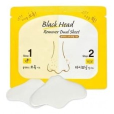 Комплекс по очищению пор носа Etude House Black Head Remover Dual Sheet, 3 мл