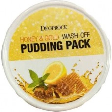 Маска для лица Deoproce Honey & Gold Wash-off Pudding Pack с медом и золотом, 110 мл