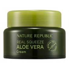 Крем для лица Nature Republic Real Squeeze Aloe Vera Cream, с экстрактом алоэ, 50 мл