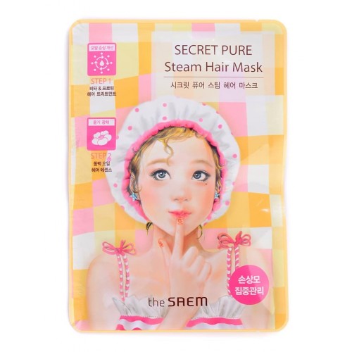 Маска паровая для поврежденных волос The Saem Secret Pure Steam Hair Mask, 20 гр.