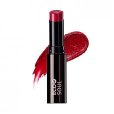 Увлажняющая помада для губ сияющая The Saem Eco Soul Moisture Shine Lipstick RD03 Daehagno Red, 5,5 гр.