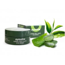 Гидрогелевые патчи для глаз Ayoume Green Tea & Aloe Eye Patch с экстрактом зеленого чая и алое, 60 шт.