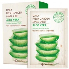 Тканевая маска для лица Mijin Skin Planet Daily Fresh Garden Mask Sheet Aloe Vera с экстрактом алое, 25 гр.