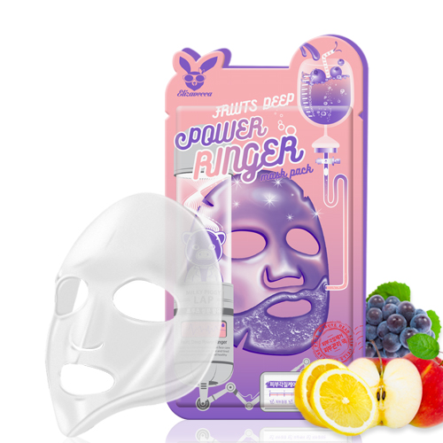 Тканевая маска для лица Elizavecca Fruits Deep Power Ring Mask Pack, 23 мл
