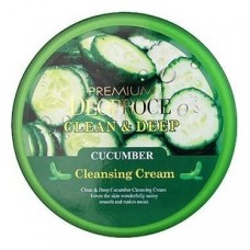 Крем для лица очищающий Premium Deoproce Clean & Deep Сucumber Сleansing Сream с экстрактом огурца, 300 гр.