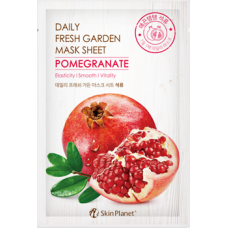 Тканевая маска для лица Mijin Skin Planet Daily Fresh Garden Mask Sheet Pomegranate с гранатом, 25 гр.