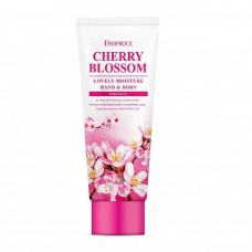 Крем для рук и тела питательный Deoproce Moisture Hand & Body Cherry Blossom Lovery, 100 мл