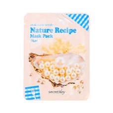 Тканевая маска для лица Secret Key Nature Recipe Mask Pack Peal с экстрактом жемчуга, 20 мл