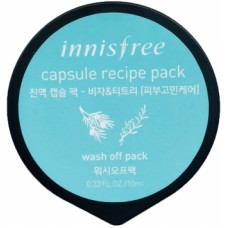 Капсульная маска Innisfree Capsule Recipe Pack Jeju Bija & Tea Tree с маслом чайного дерева, 10 мл