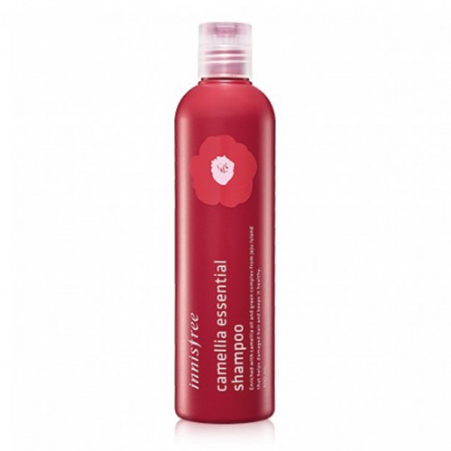 Безсиликоновый шампунь Innisfree Camellia Essential Shampoo с маслом камелии, 300 мл
