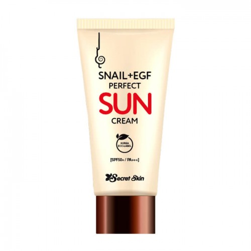 Солнцезащитный крем для лица Secret Skin Snail & EGF Perfect Sun Cream SPF 50+ PA+++ с экстрактом улитки, 50 мл