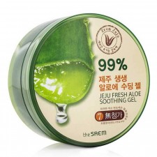 Гель с экстрактом алоэ универсальный увлажняющий The Saem Jeju Fresh Aloe Soothing Gel 99%, 300 мл old