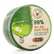 Гель с экстрактом алоэ универсальный увлажняющий The Saem Jeju Fresh Aloe Soothing Gel 99%, 300 мл old